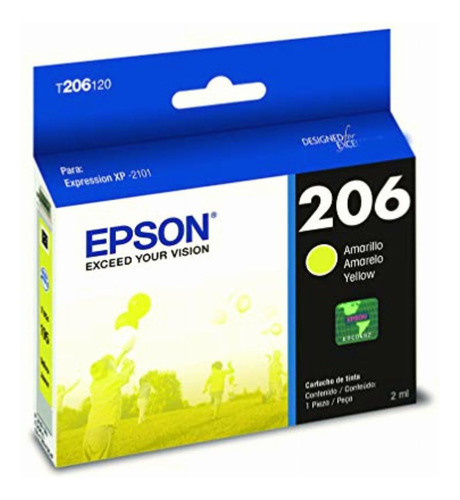 Epson Cartucho De Tinta Color Amarillo Para Xp-2101, T206420