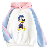 Sudadera Holgada Con Estampado De Pato Donald En Colores Con