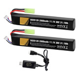 Batería Lipo 30c 11.1v Airsoft 2800mah Recargable Lipo Bater