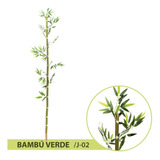 10pza Bambu Natural Y Follaje Artificial Greenline Envio Gratis