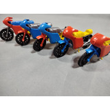 Retro Vintage Lote X 5 Motos De Carrera Souvenir Hong Kong