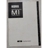 Manual Original Do Korg M1 Workstation E Voice Name List