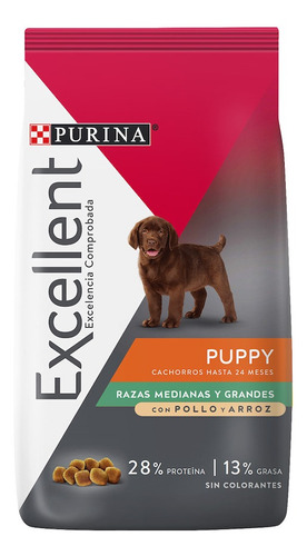 Excellent Perro Puppy Razas Medianas Y Grandes X 20 Kg