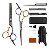 Kit De Tijeras Estilista Peluquero Para Cabello Corte 11 Pzs