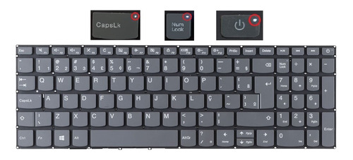 Teclado Para Lenovo Ideapad S145 - 15iwl 81s9000dbr Abnt2