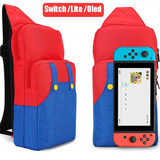 Bolsa Sling Nintendo Switch Oled Lite Vermelha E Azul Mario