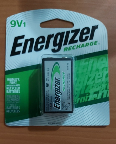 Pila Energizer 9v - Recargable Nueva