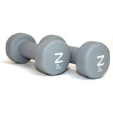 Juego De Pesas Par De Mancuernas Para Ejercicio Gym Set 2 Kg Color Gris