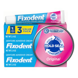 Fixodent Complete Original Denture Adhesive Cream, 2.4 Oz, 3