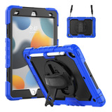 Funda Para iPad 9 8 7 Generación 10.2 Rudo Protector Azul 