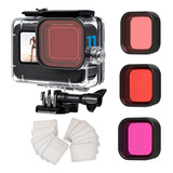 Funda Impermeable Go Pro Hero 12/11/10/9 + 3 Filtros