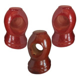 Soporte Bolillero Sencillo Para Cortina Madera Rojizo Juego