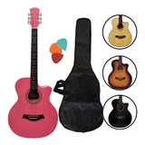 Guitarra Electroacústica Fk40 M Bk Incluye Funda