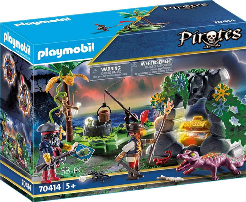 Playmobil Escondite Pirata 70414 Muñecos Animales Y Acc Edu