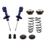 Kit 2 Amortiguadores Topes Y Bases Golf Jetta A2 87-92