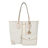 Bolso Y Monedero De Piel-blanco. Marca Michael Kors