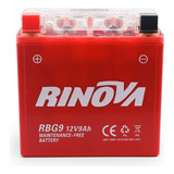 Bateria De Gel Para Motocicleta 12v 9ah Rbg9 Rinova