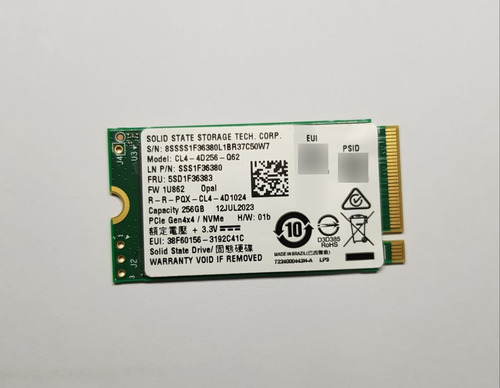 Ssd M2 Nvme Pcie 2242 256gb. Pack Com 10 Unidades 