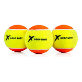 Bola Oficial De Beach Tenis Drop Shot - Pack Com 03 Bolinhas