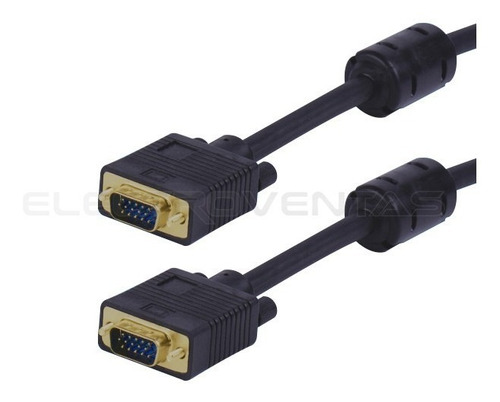 Cable Vga 15 M Macho-macho 15 Pines Para Proyector Pc Ev8612