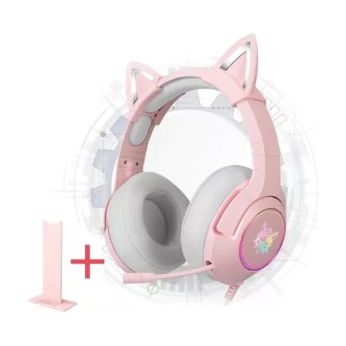 Audífonos Gamer Onikuma K9 Cat Pink 3.5