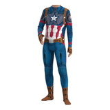 Body De Una Pieza Para Cosplay De Capitán América De Marvel