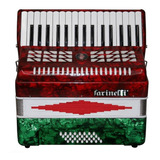 Acordeon Farinelli 1306 1b 32 Teclas 32 Bajos Bandera Full 