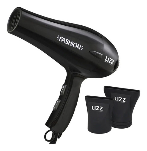 Secador De Cabelo Lizz Special Fashion Preto 127v