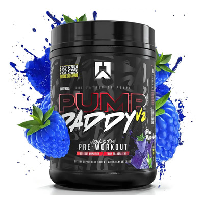 Ryse Pump Daddy 40 Serv Pre-entr Sin Estimulante Sabor Blue Raspberry | Envío gratis