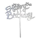 Letrero Para Pastel Topper Cake Happy Birthday Hb4