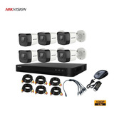 Cctv Kit Hikvision Dvr 8ch + 6 Cam 1080 Lite 2mp Tienda9cl  