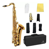 Saxofone Sax Tenor Bb Laqueado Si Bemol C/ Case Michael