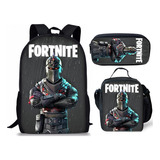 Conjuntos De Mochila Fortnite, Lonchera, Estuche For Lápices,