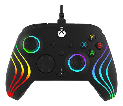 Control Pdp Afterglow Wave Led Wired Xbox Series Xs - Black