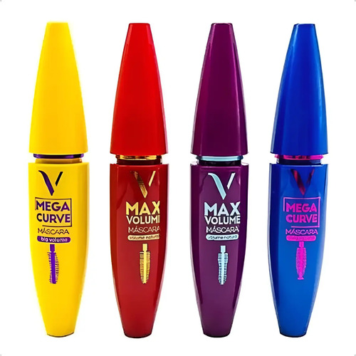 Máscara De Cílios Rímel 4d Mega Curve Volume Max Vivai