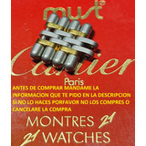 2 Originales Eslabones Cartier Must 21 Bullet 15mm Para Dama