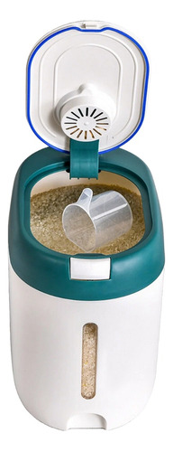 Dispenser De Alimentos E Cereais Pote 10kg Arroz C Medidor