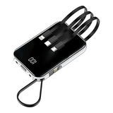 Kompsen Mini Power Bank Integrado 4 Cables El Cargador Porta