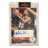 Autografo Magic Johnson Card Autografiada Leaf 20/35 Tarjeta