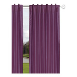 Juego Cortina Shantu Morado, Dormireal, 2 Piezas 140 X 235cm