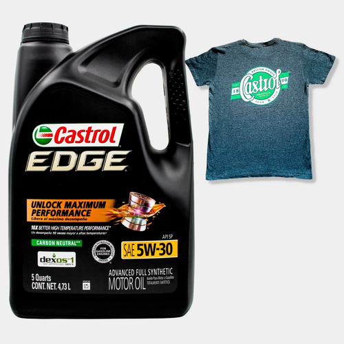 Aceite Para Motor Castrol Sintético Edge 5w-30 Garrafa 4.73l