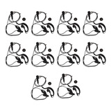 10 Piezas Auricular Mic Para Radio De Dos Vías