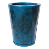 Vaso Polietileno Coluna Lisa Marmorizada Sala Jardim Casa N2