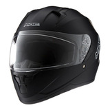 Casco Moto Integral Mac Bass Negro Mate Visor Simple Pr