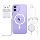 6 Kit Cargador Inalámbrico 20w Para iPhone + Audifono + Mica