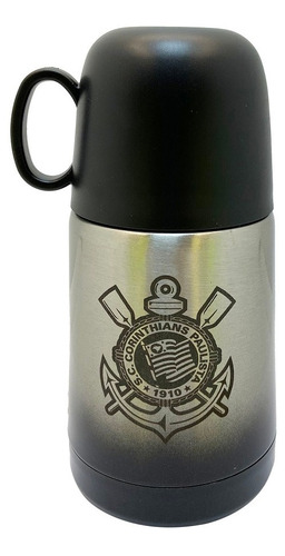 Garrafa Termica Corinthians 250ml Para Café Chocolate Quente