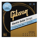 Encordoamento Gibson Guitarra 12 Cordas 010 046 Brite Wire