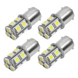 X4 Ampolletas Luz Led 1 Contacto Blanco 5050 