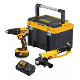 Kit Taladro Percutor Dcd778+esmeril Angular Dcg412b Dewalt