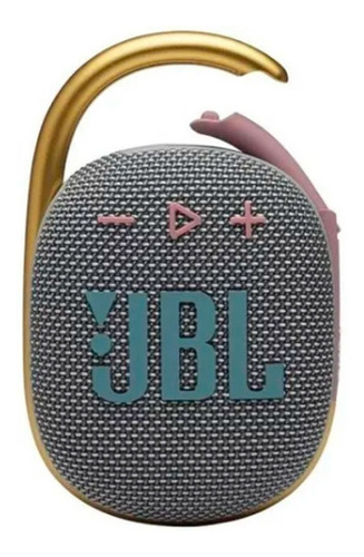 Caixa De Som Jbl Clip 4 Portátil Com Bluetooth Cinza